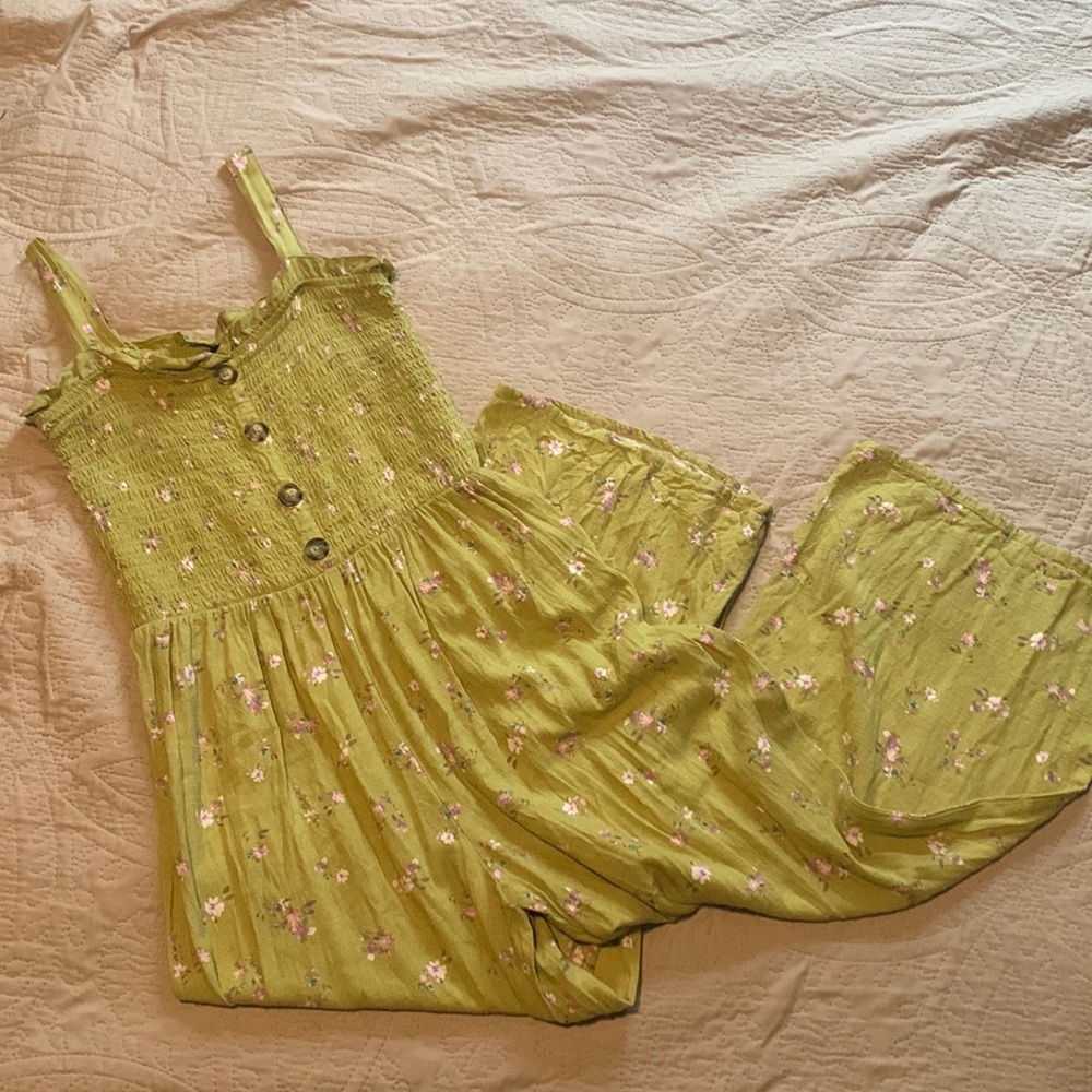 Smock Top Floral Jumpsuit